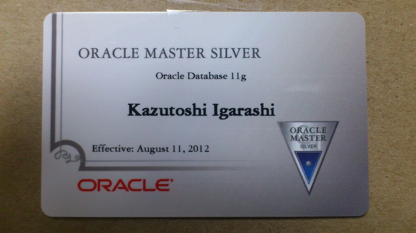 Oracle Master Silver Dba 11g を受験してきました たけのこブログ